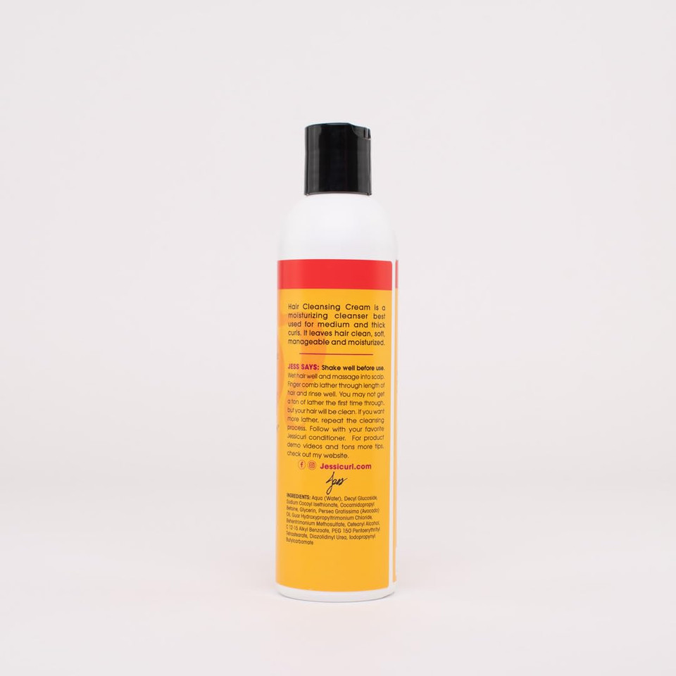 Jessicurl, Hair Cleansing Cream, No Fragrance, 2 Fl Oz. Moisturizing Shampoo For Curly Hair, Sulfate Free Shampoo For Dry Hair