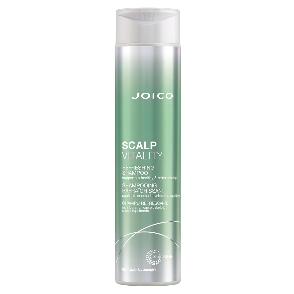 Joico Scalp Vitality Refreshing Shampoo | Supports A Healthy & Balanced Scalp | For Dry, Oily And Itchy Scalp | Leaves Scalp Replenished & Calm | Removes Flakes & Reduces Irritation | 10.1 Fl Oz