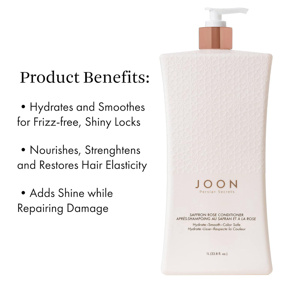 Joon Saffron Rose Conditioner + Pomegranate & Pistachio Oil, 33.8 Fl. Oz