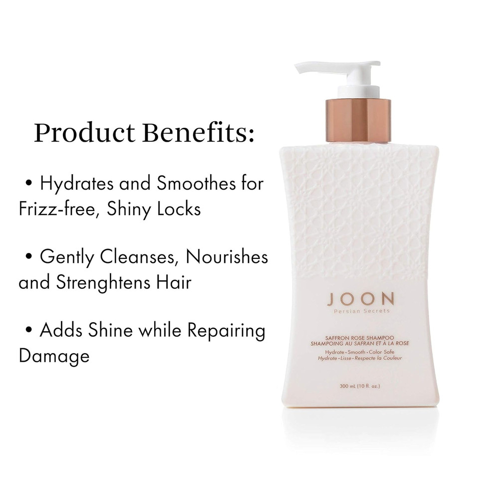 Joon Saffron Rose Shampoo + Pomegranate & Pistachio Oil, 10 Fl. Oz