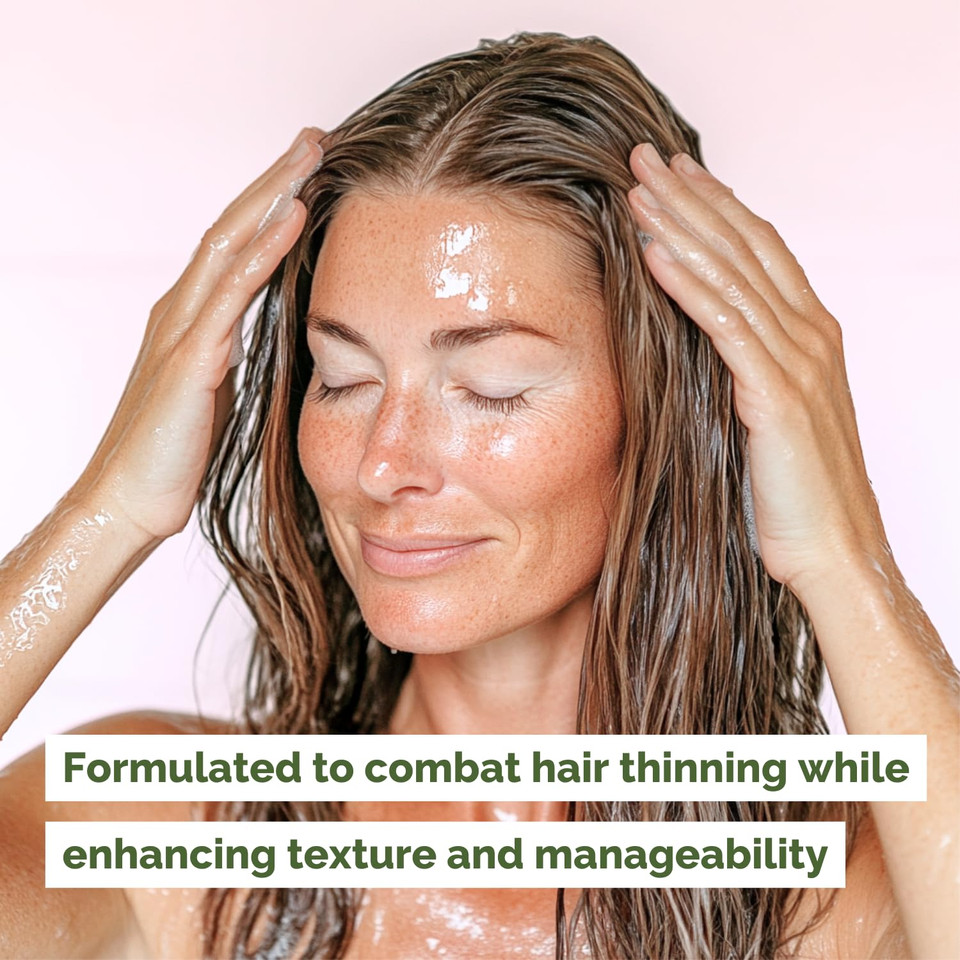 Just Nutritive Onion & Rosemary Conditioner For Hair Growth, Hair Loss, Oil Control, Thickening, Silicone-Free, Enriched With Red Onion Oil, Rosemary Oil For Fuller, Voluminous Hair - 16 Fl Oz