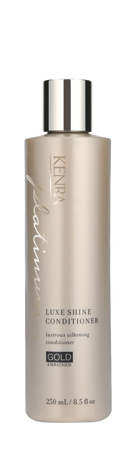 Kenra Professional Platinum Luxe Shine Conditioner | Gold Enriched | Rich, Shine-Enhancing Daily Conditioner | Revitalies For Improved Manageability & Smoothness | All Hair Types | 8.5 Fl. Oz