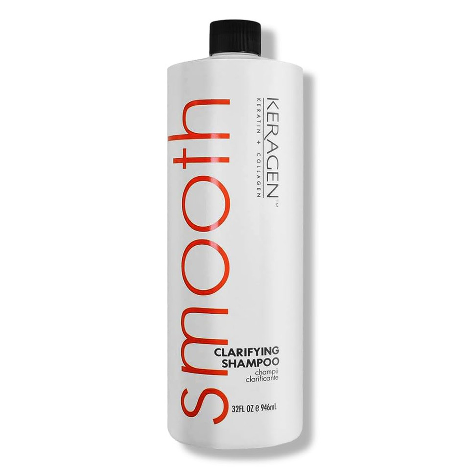 Keragen - Clarifying Shampoo With Keratin And Collagen, All Hair Types, 32 Oz - Deep Cleansing, Purifying, Refresh And Reset Damaged, Color Treated Hair, Removes Buildup And Residue From Scalp