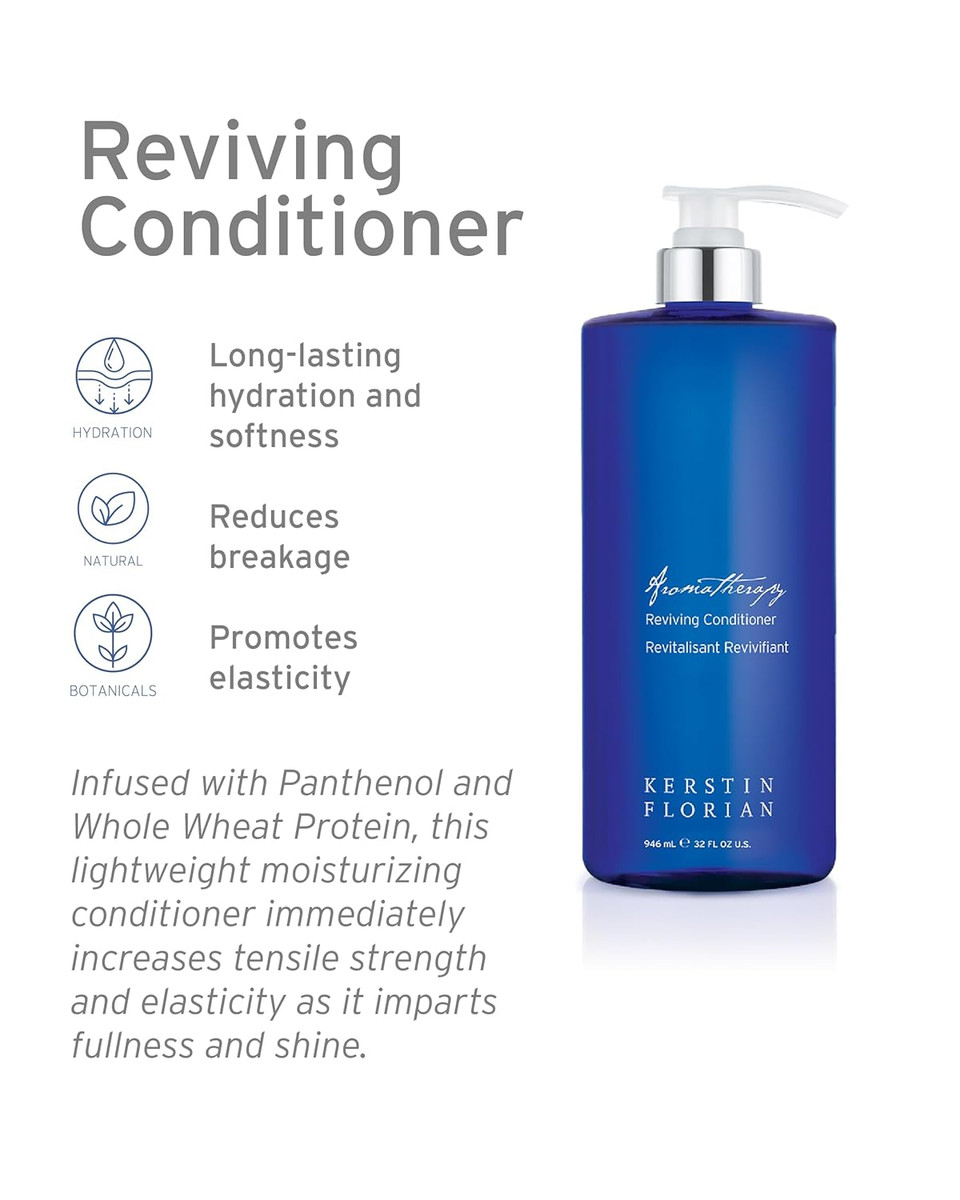 Kerstin Florian Reviving Conditioner | Travel Size | Repair Dry Or Color Treated Hair With Deep Moisture | Reduce Frizz And Increase Shine | 1 Fl Oz