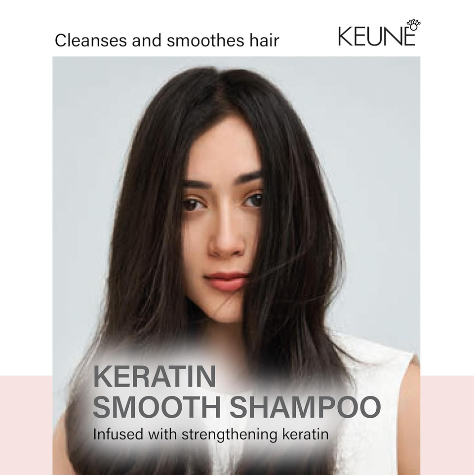Keune Care Keratin Smoothing Shampoo, Frizz-Control & Moisturizing Cleanser For Smoother Hair, 10.1 Fl Oz
