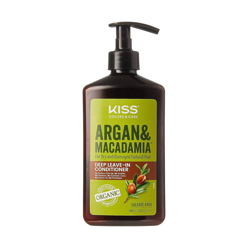 Kiss Color & Care Argan & Macadamia For Dry And Damaged Natural Hair (Leave-In Conditioner)