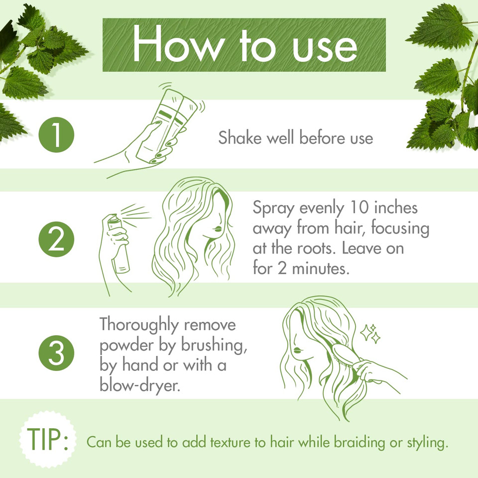 Klorane Dry Shampoo With Nettle For Oily Hair And Scalp, Regulates Oil Production, Paraben & Sulfate-Free, 3.2 Oz
