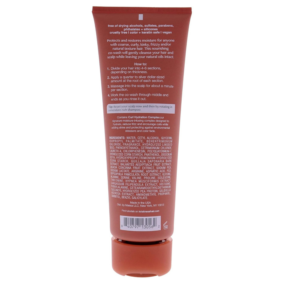 Kristin Ess Hair Ultra Hydrating Curl Co-Wash - Cleansing Conditioner For Curly Hair, Frizz Control, Humidity Shielding - Frizzy Hair Product For Women - Vegan, Color Safe, 8.45 Fl. Oz Kristin Ess Hair Ultra Hydrating Curl Co-Wash - Cleansing Conditioner For Curly Hair, Frizz Control, Humidity Shielding - Frizzy Hair Product For Women - Vegan, Color Safe, 8.45 Fl. Oz
