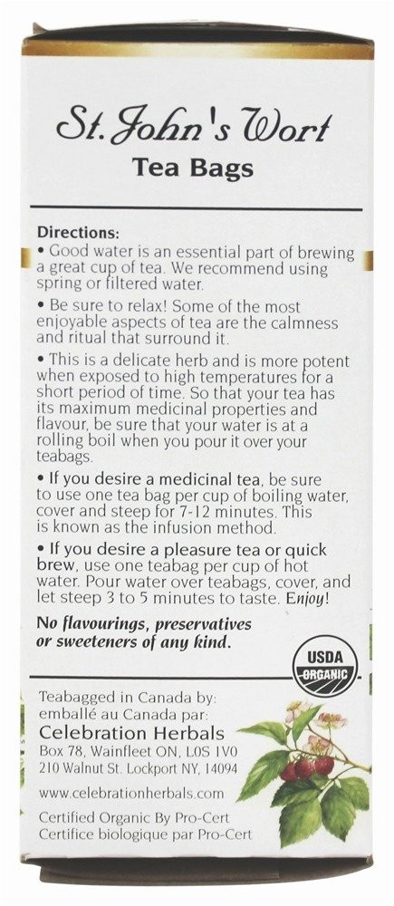 Celebration Herbals St John'S Wort Tea Organic - 24 Herbal Tea Bags