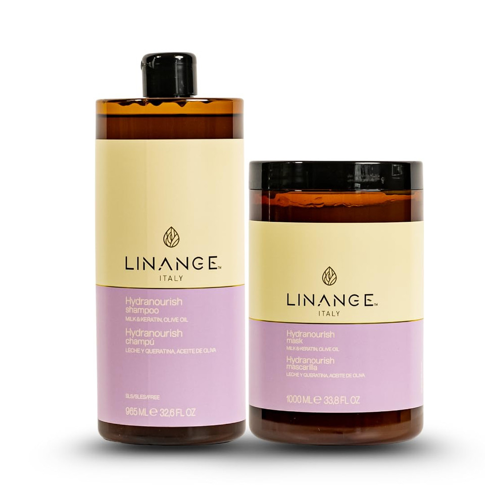 Hydranourish Shampoo With Milk, Keratin, And Olive Oil - Hydrating And Nourishing Shampoo For Dry And Frizzy Hair, 965Ml / 32.6 Oz