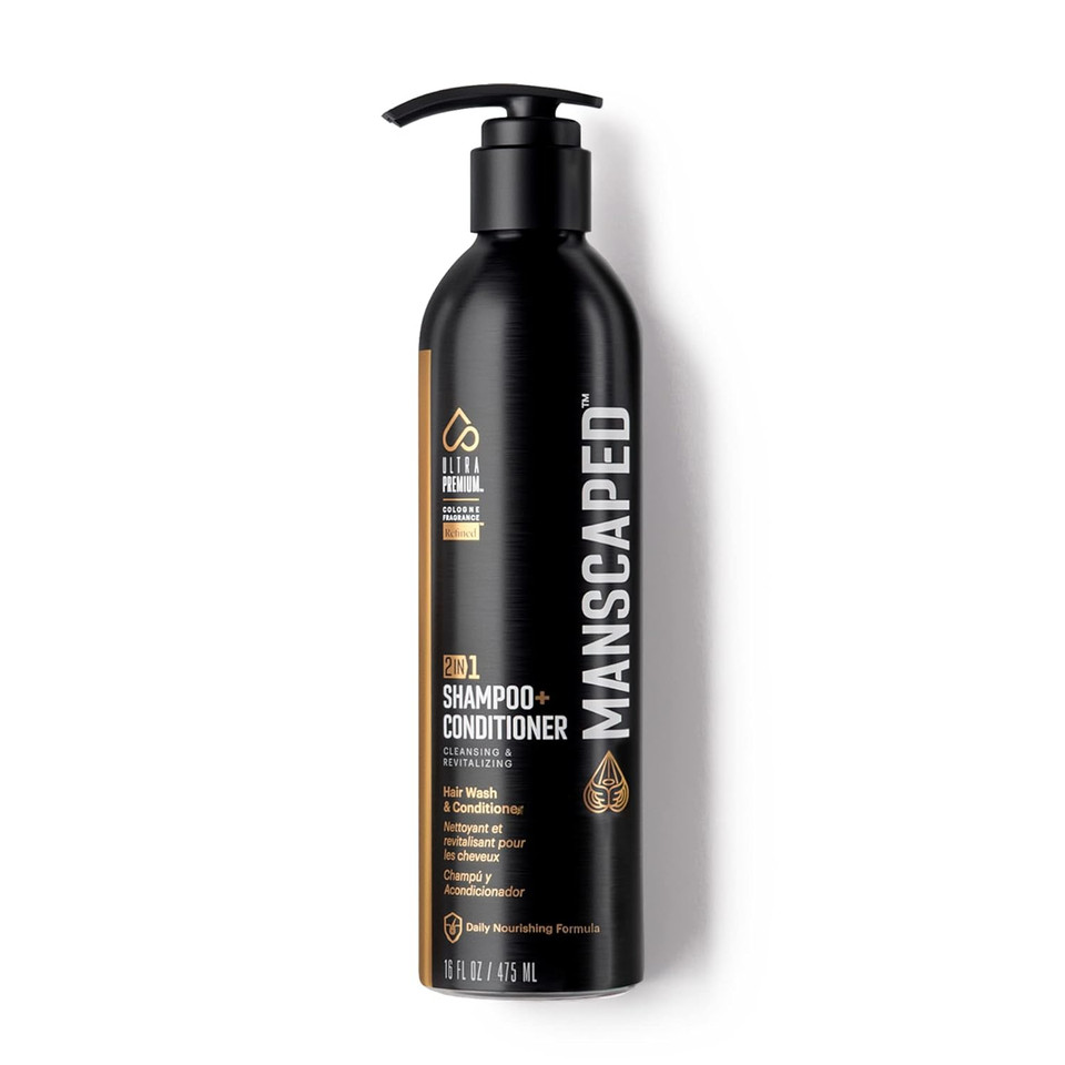 Manscaped® 2 In 1 Shampoo & Conditioner, Ultrapremium Formula Infused With Sea Kelp, Coconut Water, Aloe For Nourishing And Hydrating Hair (8 Oz)