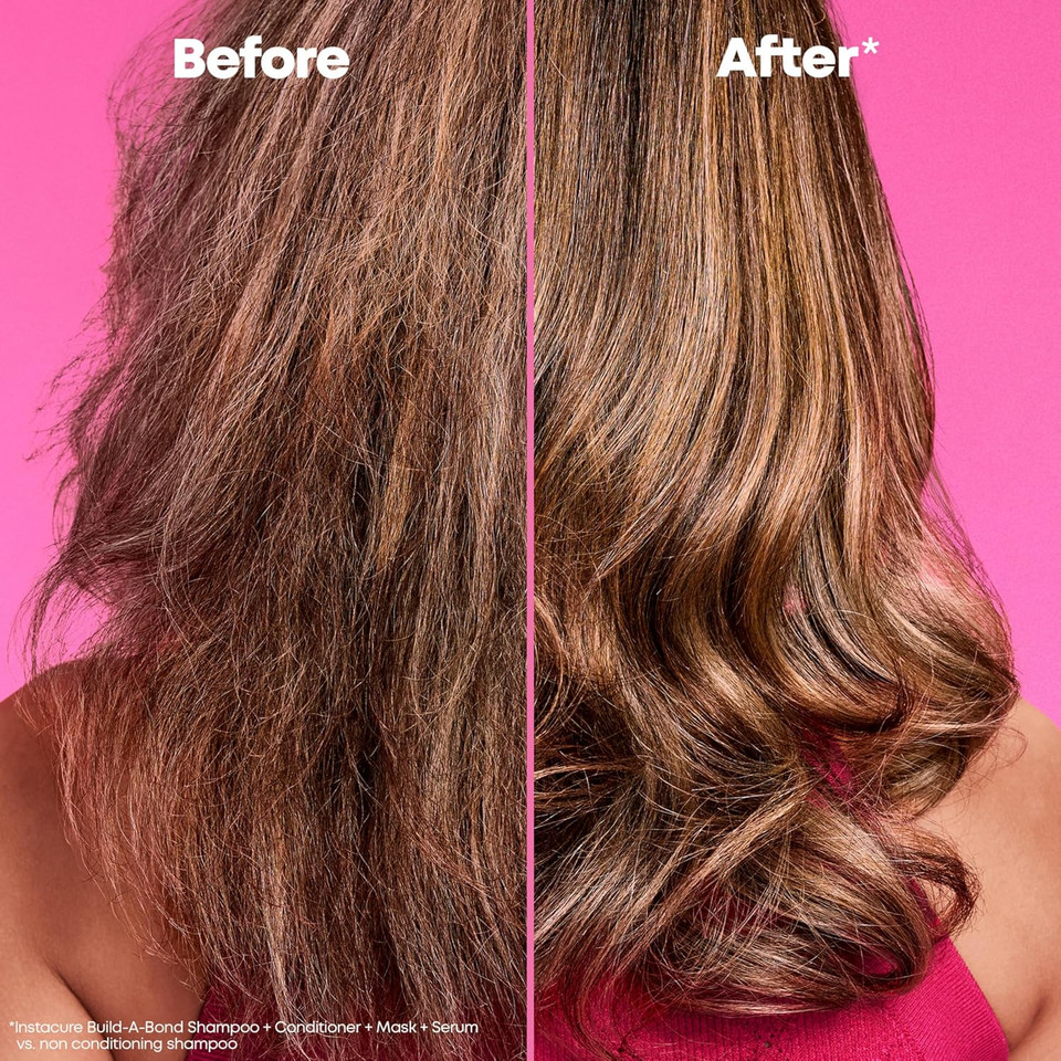 Matrix Instacure Build-A-Bond Mighty Bonds Shampoo - Repairs Very Damaged Hair, Strengthens & Softens With Citric Acid & Squalane, Vegan, Sulfate-Free, Paraben-Free