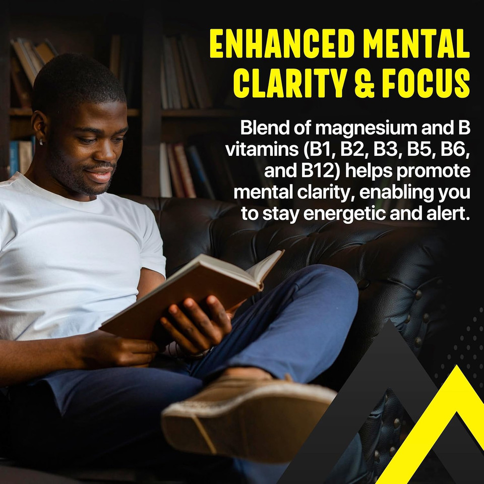 100% Pure Multivitamin For Men - Daily Mens Multivitamins, Multiminerals Supplement For Energy, Focus, Performance, Immune And Male Support - Vitamin A, C, D, E, B12, Calcium, Magnesium, Zinc And More