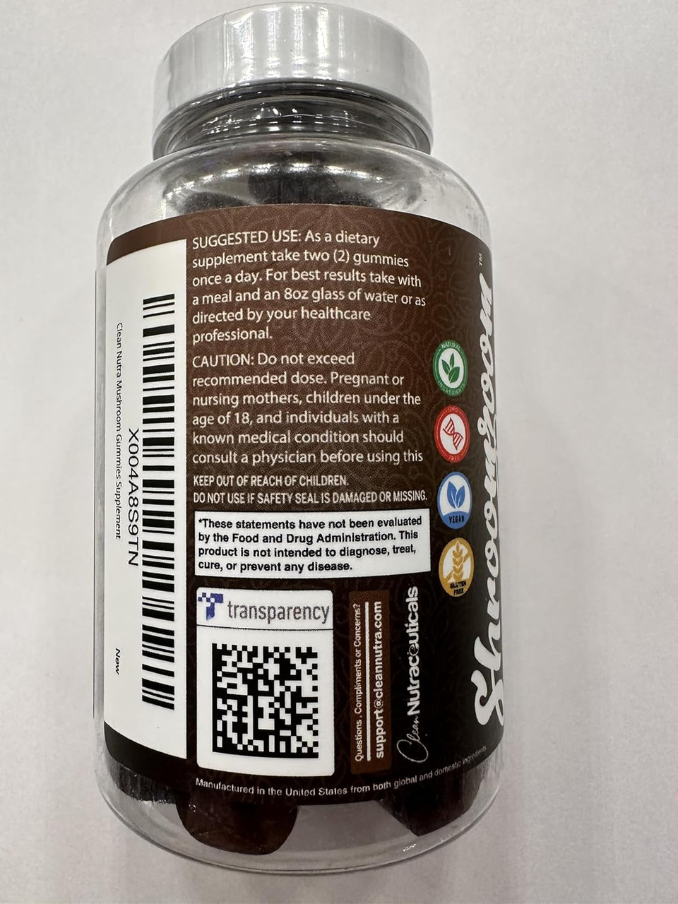 15In1 Mushroom Gummies With Lion'S Mane Turkey Tail Cordyceps Reishi Chaga Sweet Toot Maitake Meshima Poria Cocos Shiitake Tremella, Oyster Agaricus Mushrooms For Men And Women Supplement Clean Nutra