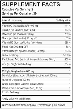 2000 Mcg, Biotin+Msm, Hair Skin And Nail Support  60 Count