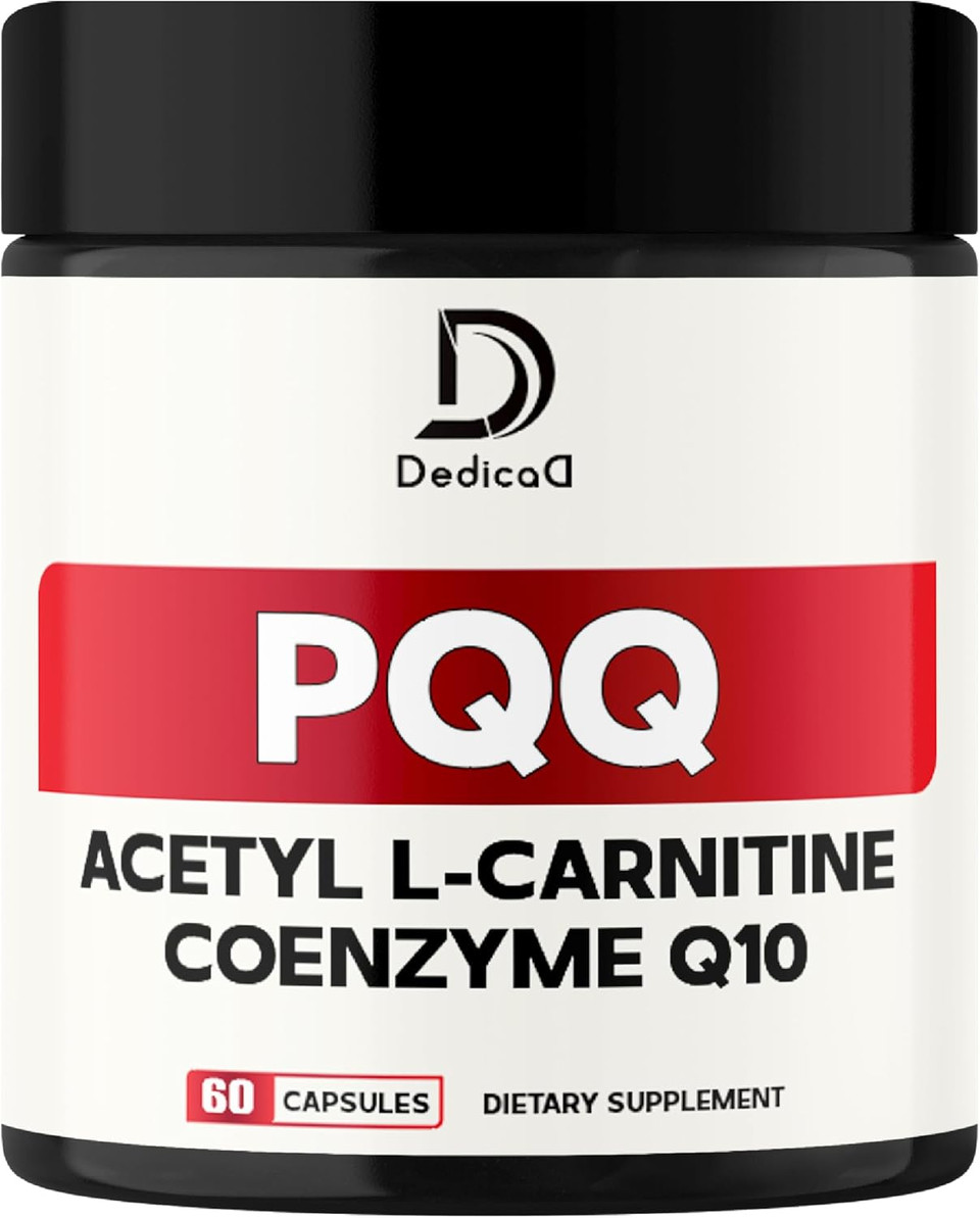 3In1 250Mg Mitochondrial Supplements With Pqq 20Mg, Coq10 30Mg & Acetyl L-Carnitine 200Mg - 2 Month Supply 60 Capsules For Brain Health And Energy Optimizer - Gluten-Free, Non-Gmo