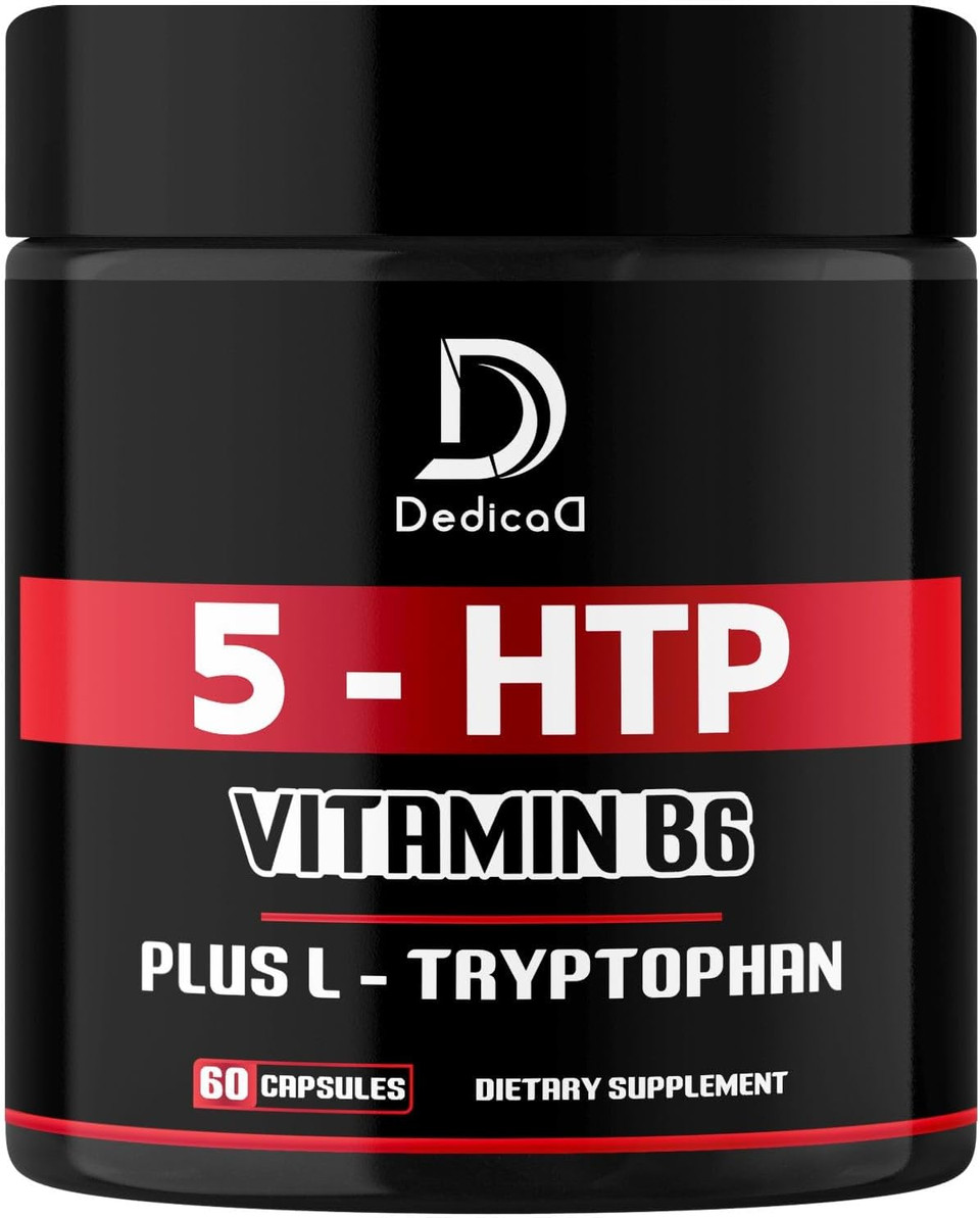 5 Htp Supplement 1010Mg - 60 Capsules - 3In1 Combined With Vitamin B6, L-Tryptophan - Comfortable Mood, Brain Health, Body Management & Immune System Support