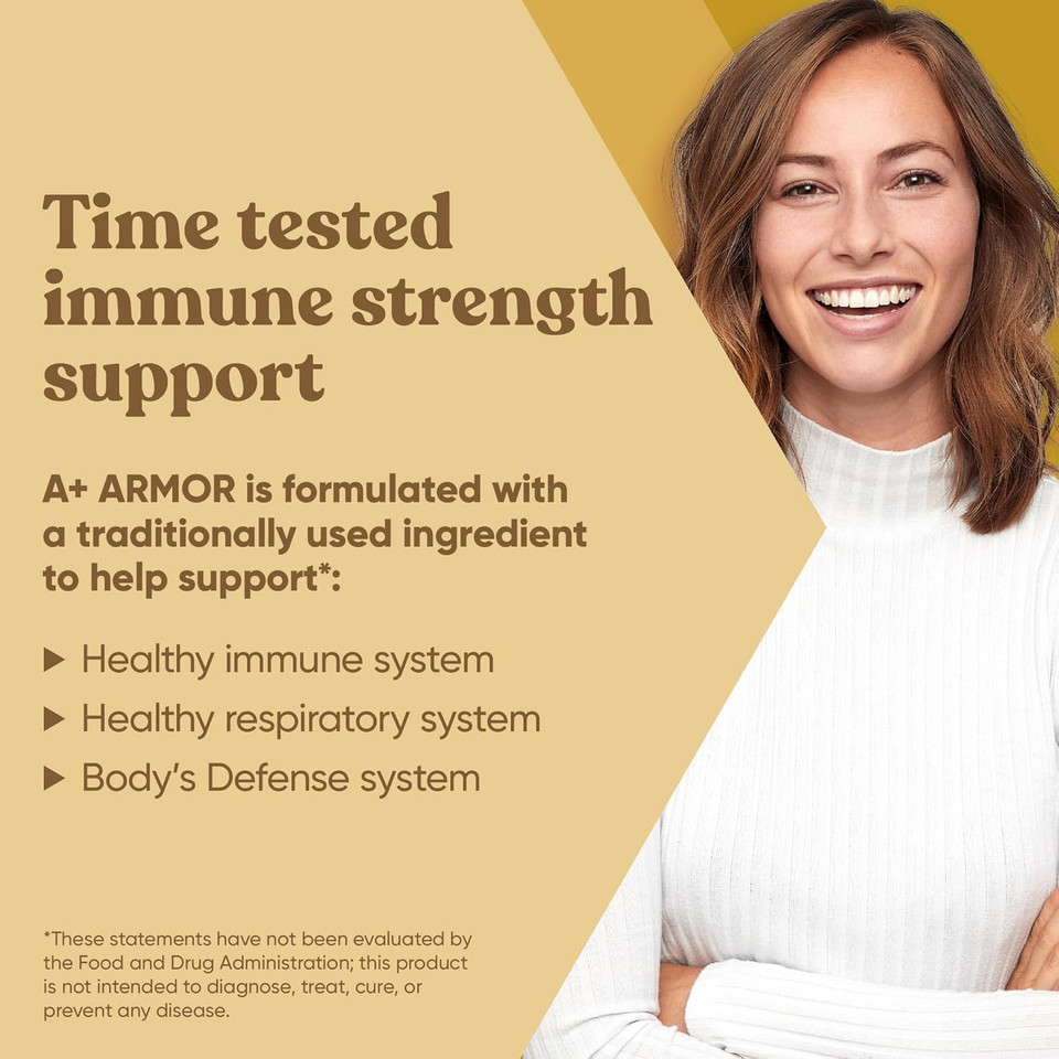 A+ Armor Andrographis Pure 800 Mg  Healthy Immune System Function, Physical Wellness, Potent Strength For Seasonal Protection  Full-Spectrum & Standardized  60 Vegan Soft Capsules