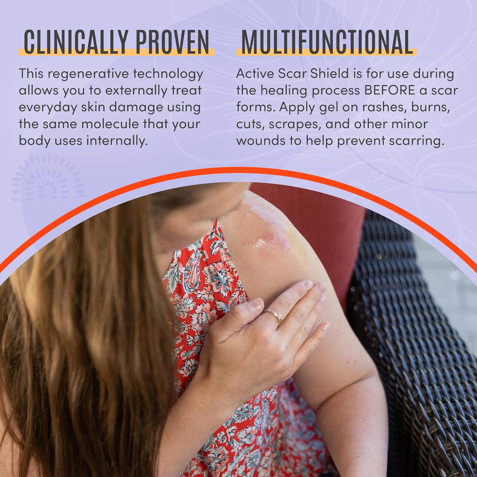 Active Skin Repair Scar Shield Hydrogel