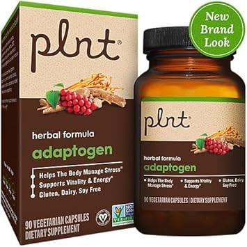 Adaptogen Herbal Formula A" Supports Stress Management, Energy, & Vitality (90 Vegetarian Capsules)