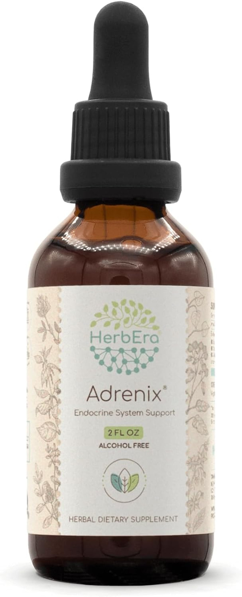 Adrenix B60 Alcohol-Free Extract Tincture, Borage Flower And Herb,Burdock Root,Licorice Root,Stinging Nettle Root, Alfalfa Leaf And Seed, Wild Yam Root. Endocrine System Support 2 Fl Oz