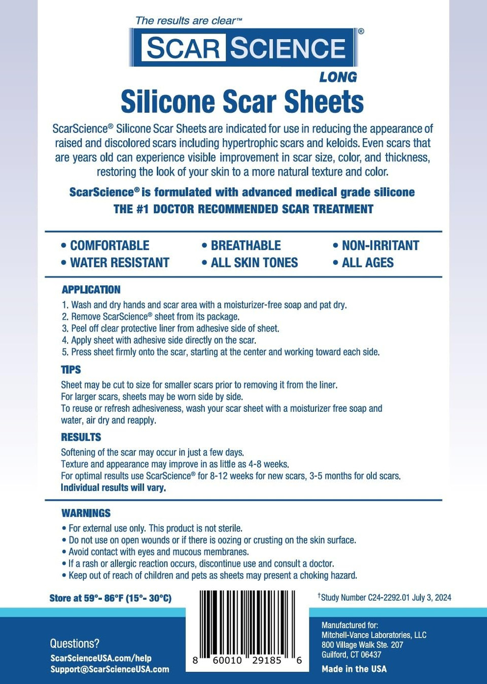 Advanced Medical Grade Silicone Scar Patches, 12 Reusable 3" Water-Resistant Silicone Scar Strips For Newly Healed Wounds And Older Scars - Breathable Silicone Gel Sheets For Scars W/Case