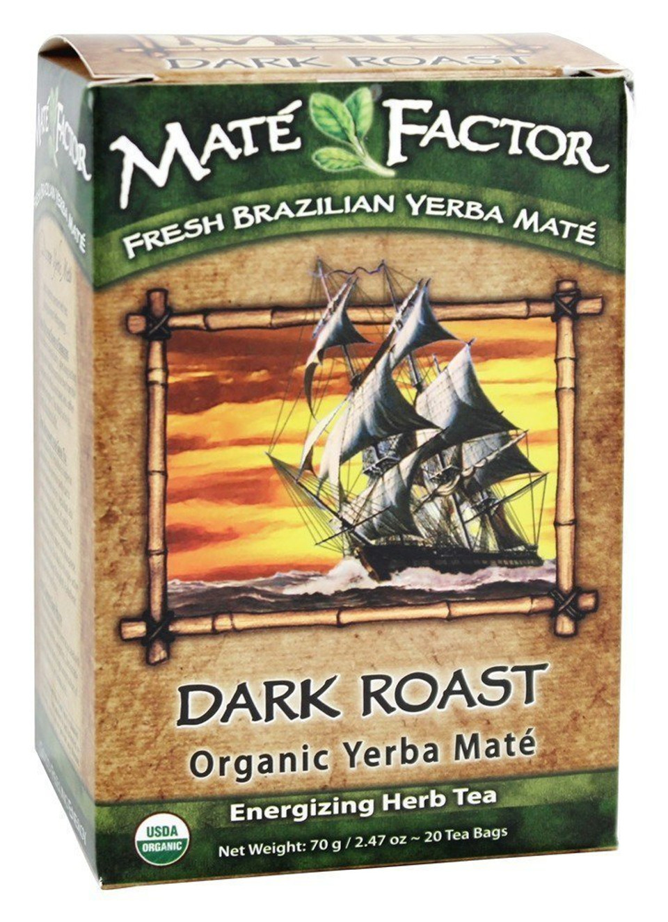 The Mate Factor Dark Roast Yerba Mate Teabags, 20 Ct