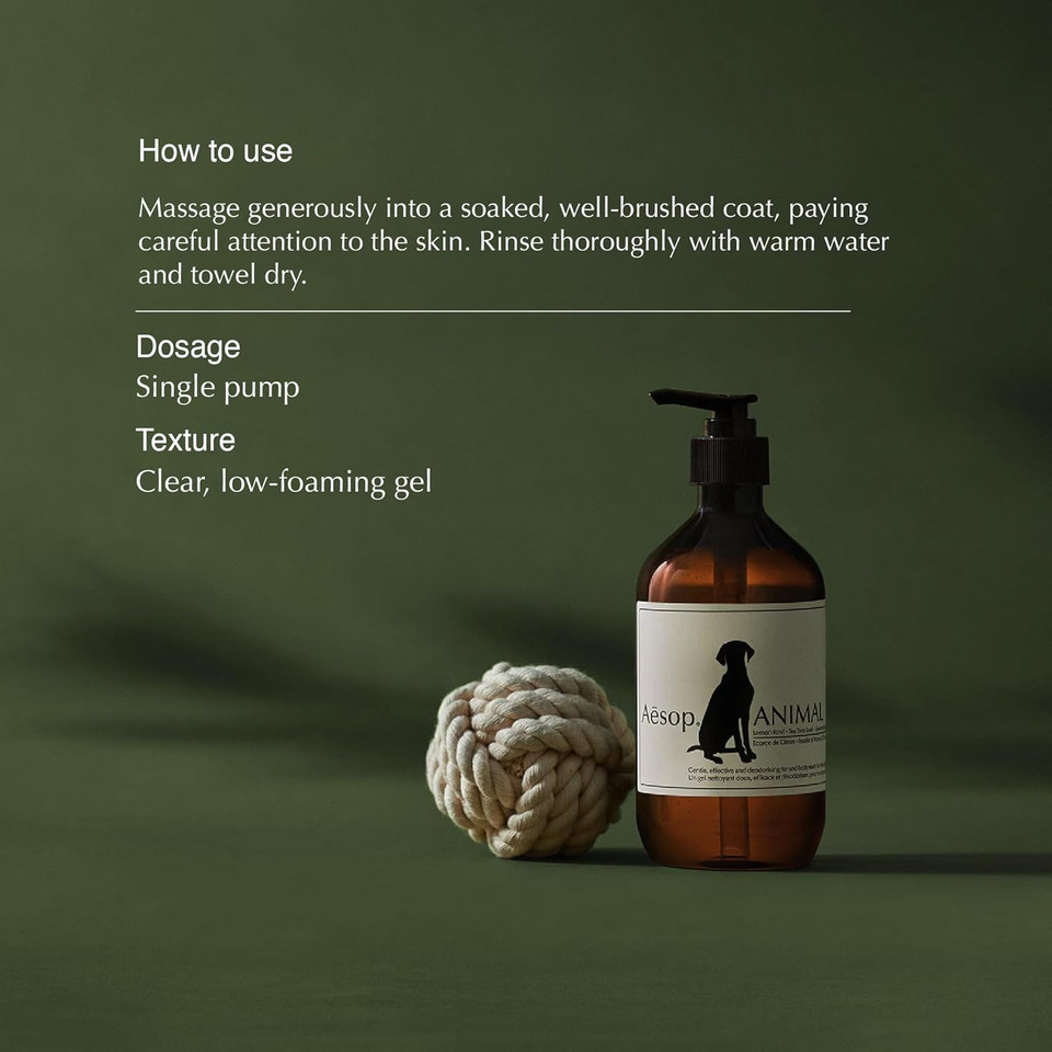 Aesop Pet Shampoo | Gentle Dog Shampoo And Coat Wash With Deodorizing Properties | Citrus, Fresh Scent | 16.9 Fl Oz