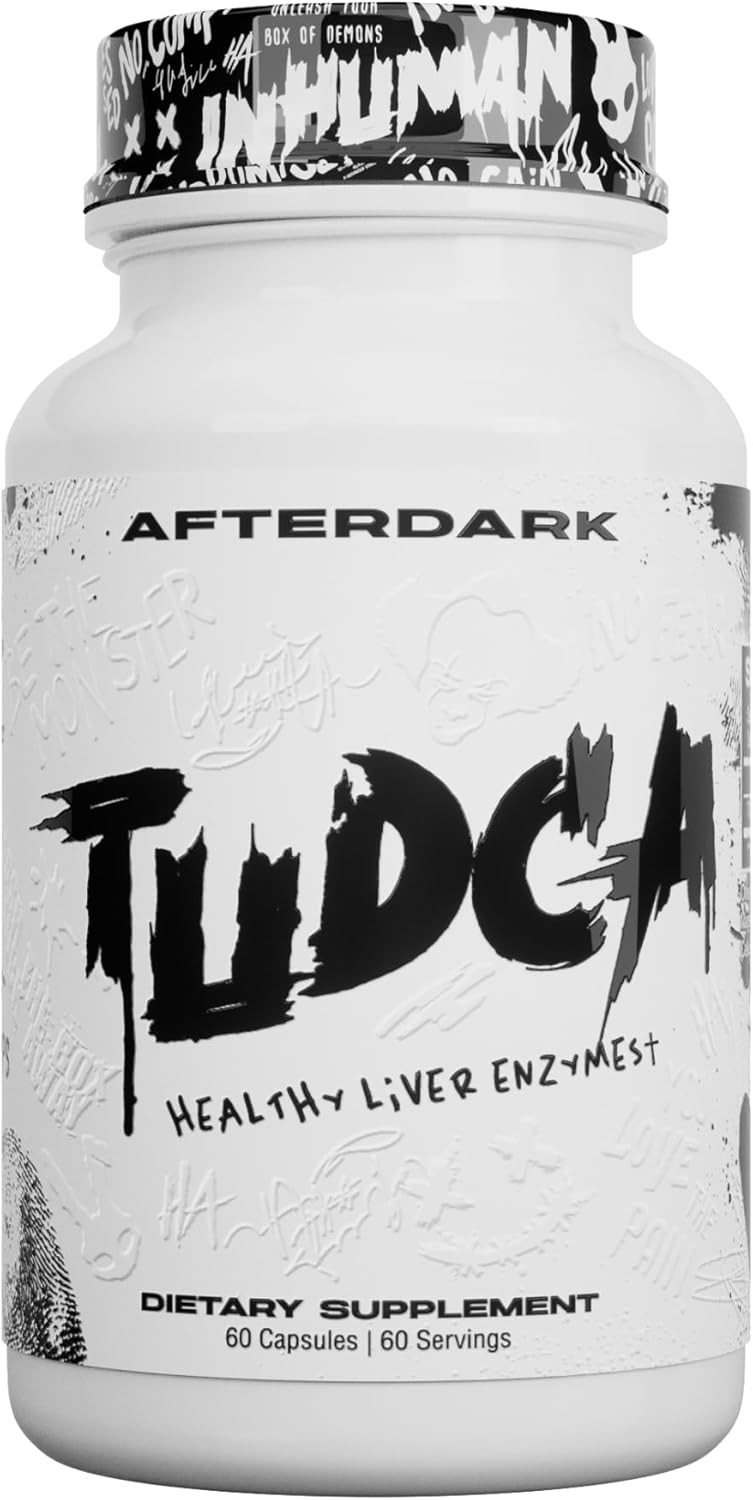 Afterdark Tudca Liver Enzyme Supplement, Supports Liver Health, Promotes Natural Detoxification, Enhances Digestive Function & Cellular Health, Premium Formula For Wellness And Vitality (60 Count)