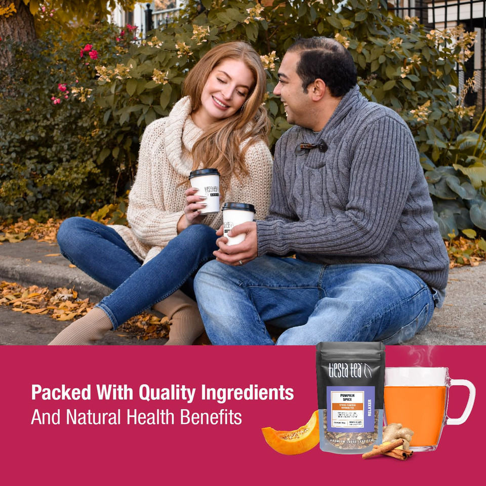 Tiesta Tea - 9 Fall Teas Sampler Dry Flight Set | Caffeine Free Hot & Iced Tea | Loose Leaf Tea Variety With Pumpkin Spice, Chamomile Mint, Lemon Zest, Cozy Chai, Earl Grey - 9 Resealable Sample Pouch