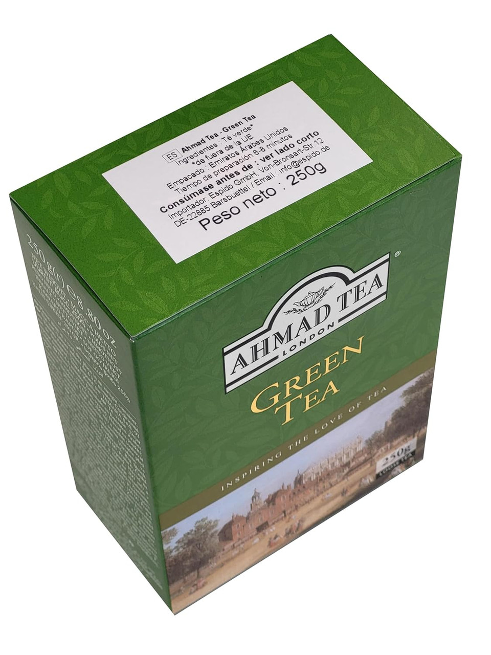 Ahmad Tea Green Tea, Green Tea Loose Leaf, 250G - Caffeinated And Sugar-Free