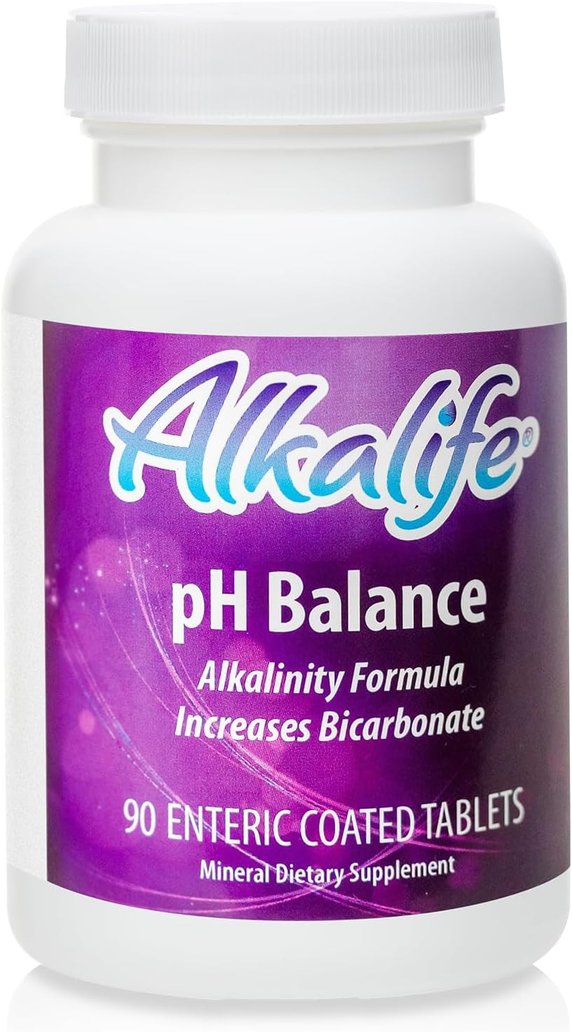 Alkalife Ph Balance Pills | The First Patented Alkaline Sodium & Potassium Bicarbonate Supplement | Neutralize Acid, Balance Ph, Immune Support, Peak Performance, Detox  90 Tablets
