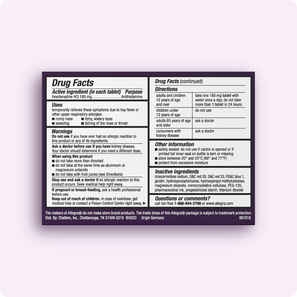 Allegra Adult 24-Hour Allergy Relief Gelcaps, Non-Drowsy Indoor And Outdoor Allergy Medicine, 180 Mg Fexofenadine Hci Antihistamine Pill, 60-Count & 24-Count Bundle