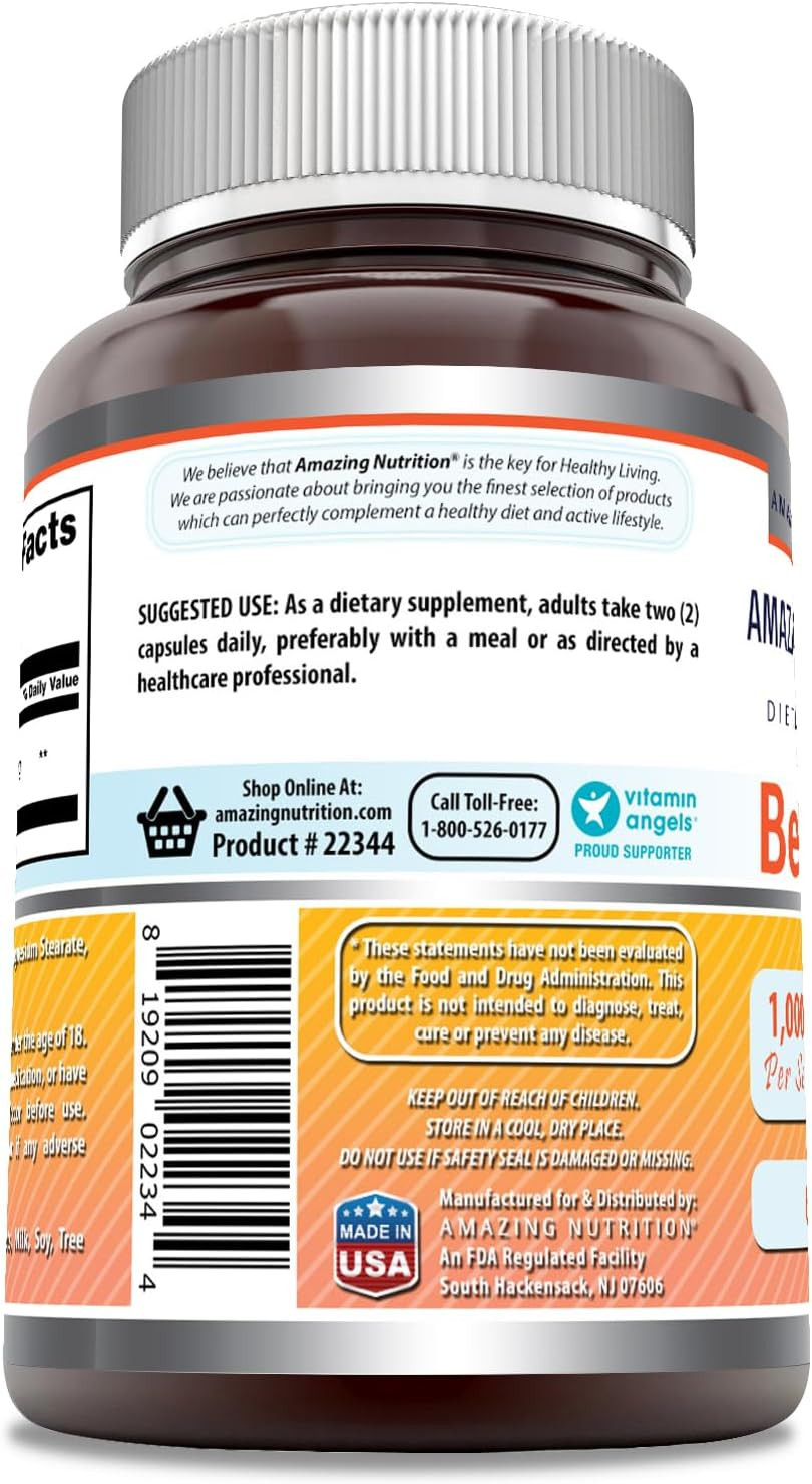 Amazing Formulas Berberine 1000Mg Per Serving 120 Capsules Supplement | Non Gmo | Gluten Free | Made In Usa