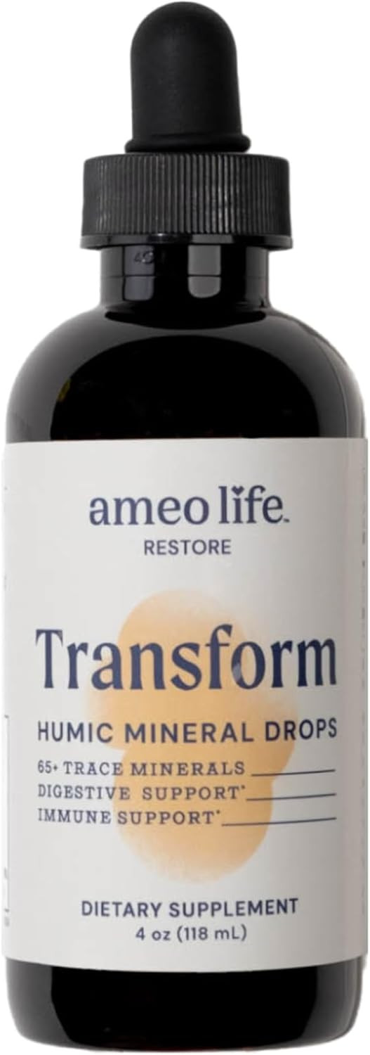 Ameo Life'S Humic & Fulvic Mineral Drops - Ionic Trace Minerals For Immune And Digestive Support