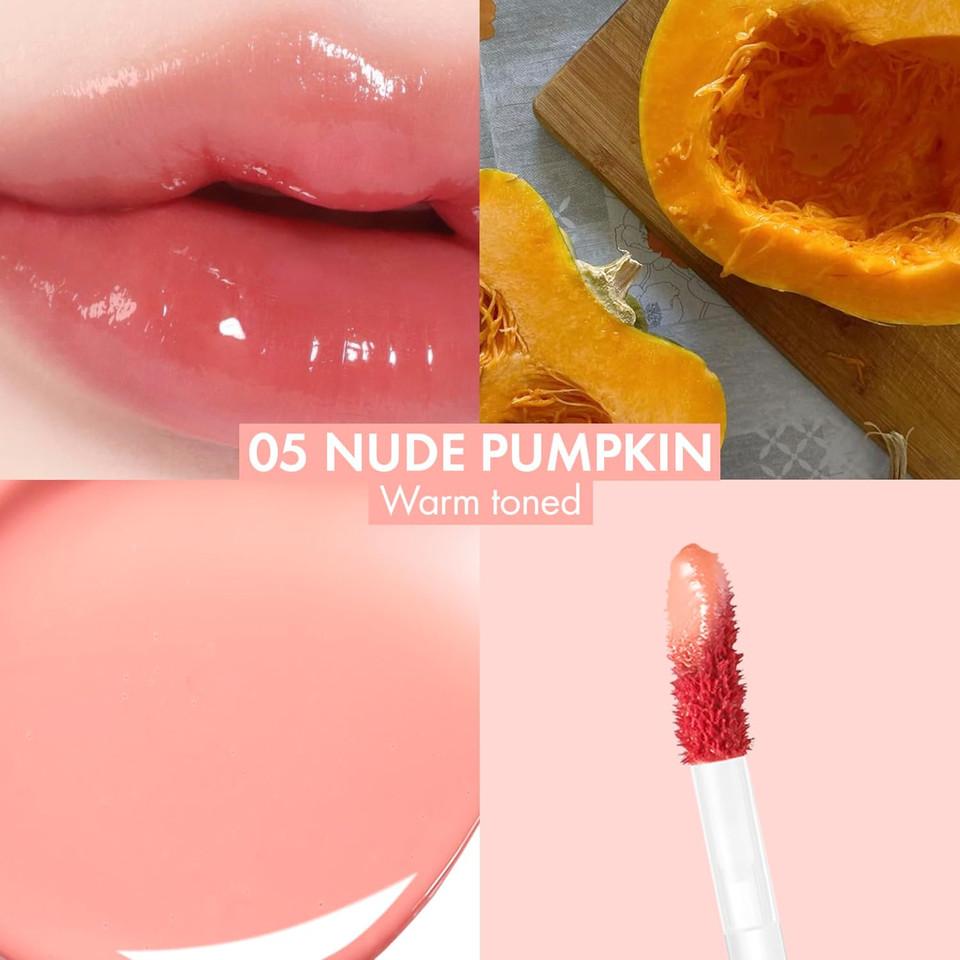 Amuse Seoul Bebe Tint - 05 Nude Pumpkin | 24-Hour Long-Lasting Lip Stain, Plumping, Hydrating, Moisturizing, No Peel Off, Lip Care, Treatment, Non Sticky, Korean Lip Tint For Dry Lips