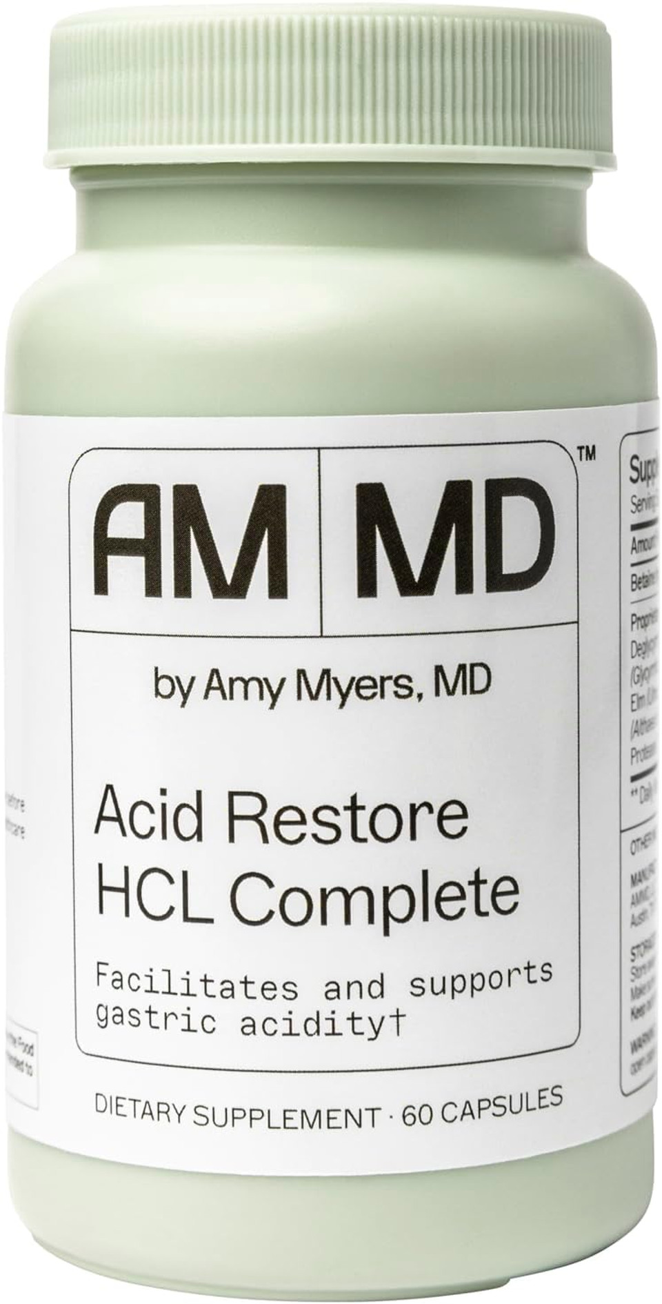 Amy Myers Md Acid Restore Hcl Complete (Formerly: Gut Restore With Betaine And Hcl - 60Ct)