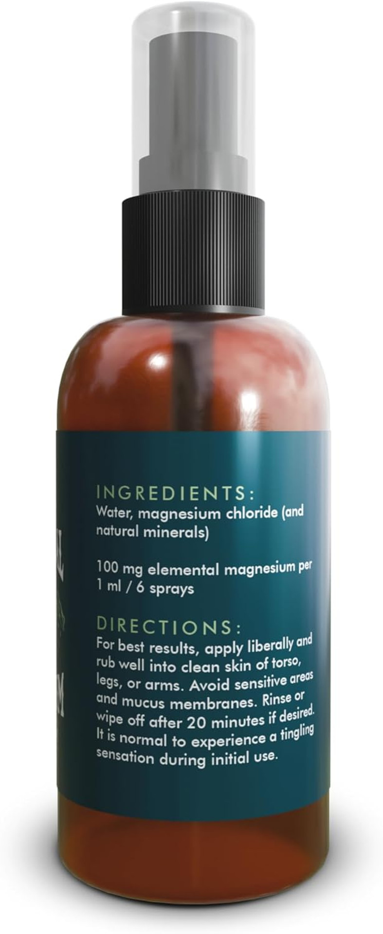 Ancestral Supplements Magnesium Spray, Magnesium For Sleep + Muscle Support, Made With Magnesium Chloride & Natural Minerals, Fast Absorbing Topical Magnesium Oil Supplement For Body Application, 4 Oz