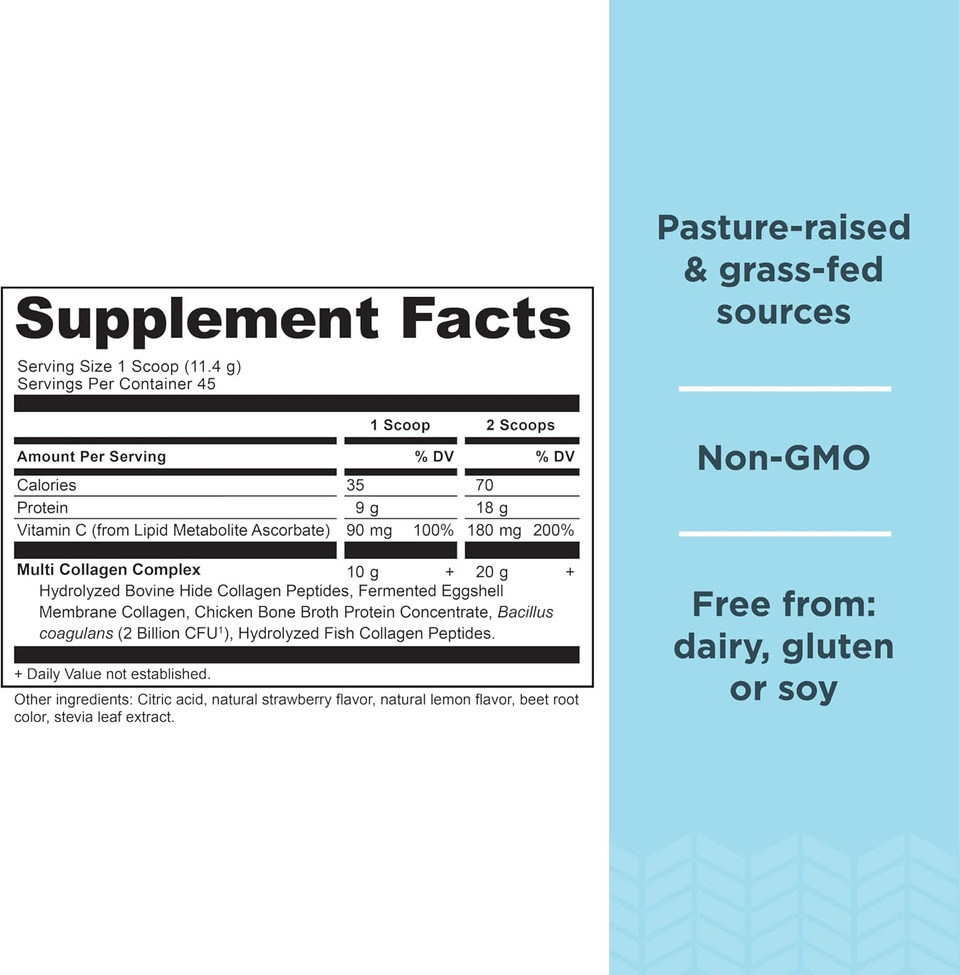 Ancient Nutrition Hydrolyzed Collagen Peptides Powder With Probiotics, Chocolate Multi Collagen Protein For Women And Men With Vitamin C, 40 Servings, Supports Skin And Nails, Gut Health, 16.65Oz