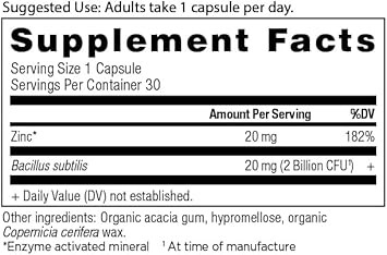 Ancient Nutrition Probiotics And Zinc Supplement, Supports Healthy Immune System And Gut Health, Made Without Gmos, Superfoods Supplement, Paleo And Keto Friendly, 30 Count