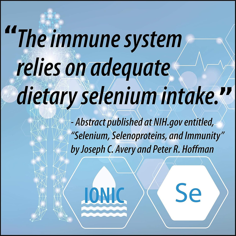 Anderson Ionic Selenium Complex, Liquid Selenium Supplement Drops, Supports Thyroid And Immune System, Antioxidant, Fights Free Radicals, Mineral Glass Bottle With Dropper, 40 Servings, 2 Fl Oz