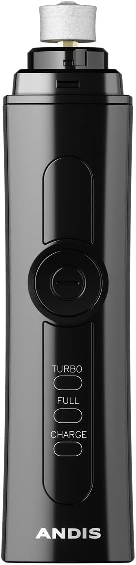 Andis Professional 2-Speed Cord/Cordless Animal Nail Grinder With Rechargeable Lithium-Ion Battery, Blue, 561553