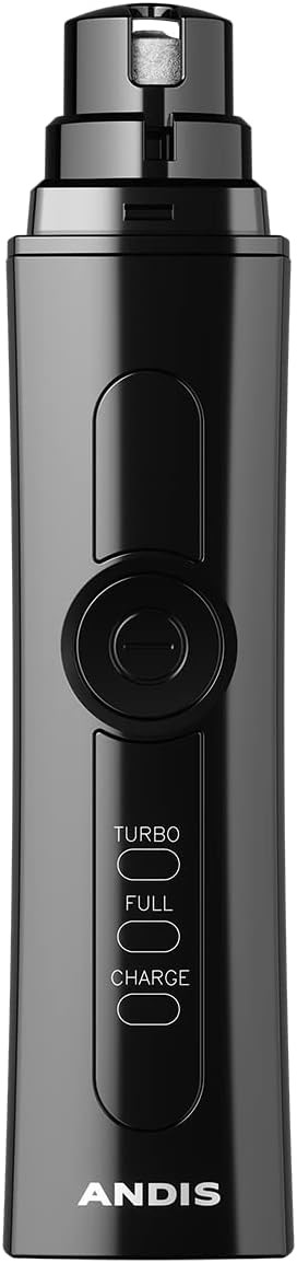 Andis Professional 2-Speed Cord/Cordless Animal Nail Grinder With Rechargeable Lithium-Ion Battery, Blue, 561553