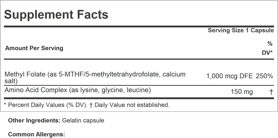 Andrew Lessman Methyl Folate 1000Mg - 240 Capsules - 1000 Mcg L-Methyl Folate, Potent Levels Of Essential Vitamin B9. Supports Healthy Heart, Brain, Immune And Pregnancy. Easy To Swallow Capsules
