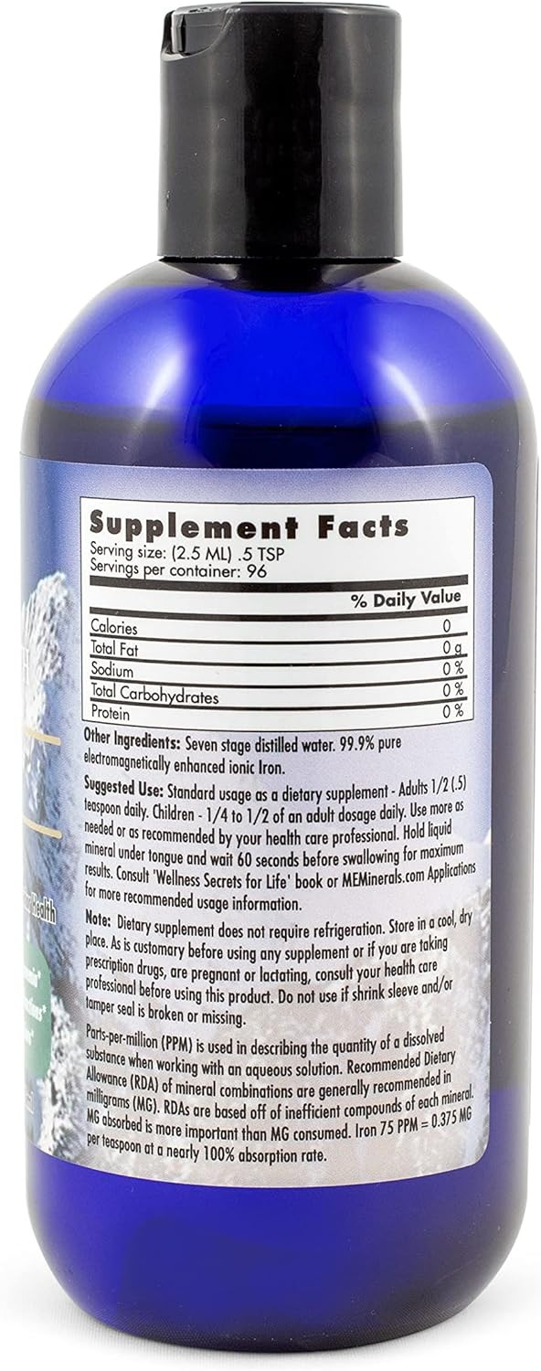 Angstrom Minerals, Iron-8 Ozs By Motherearth Minerals