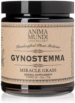 Anima Mundi Apothecary Gynostemma - Wild Grown Jiaogulan Leaf For Tea - Natural Source Of Nutrients, Antioxidants, Vitamins And Minerals - Longevity Tea Leaves (2Oz / 57G)