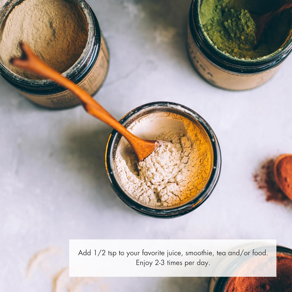 Anima Mundi Apothecary Organic Ashwagandha Root Powder - Commonly Known As Indian Ginseng Root Powder - Calming Herbal Supplement - Add To Tea, Coffee & More (4Oz / 113G)