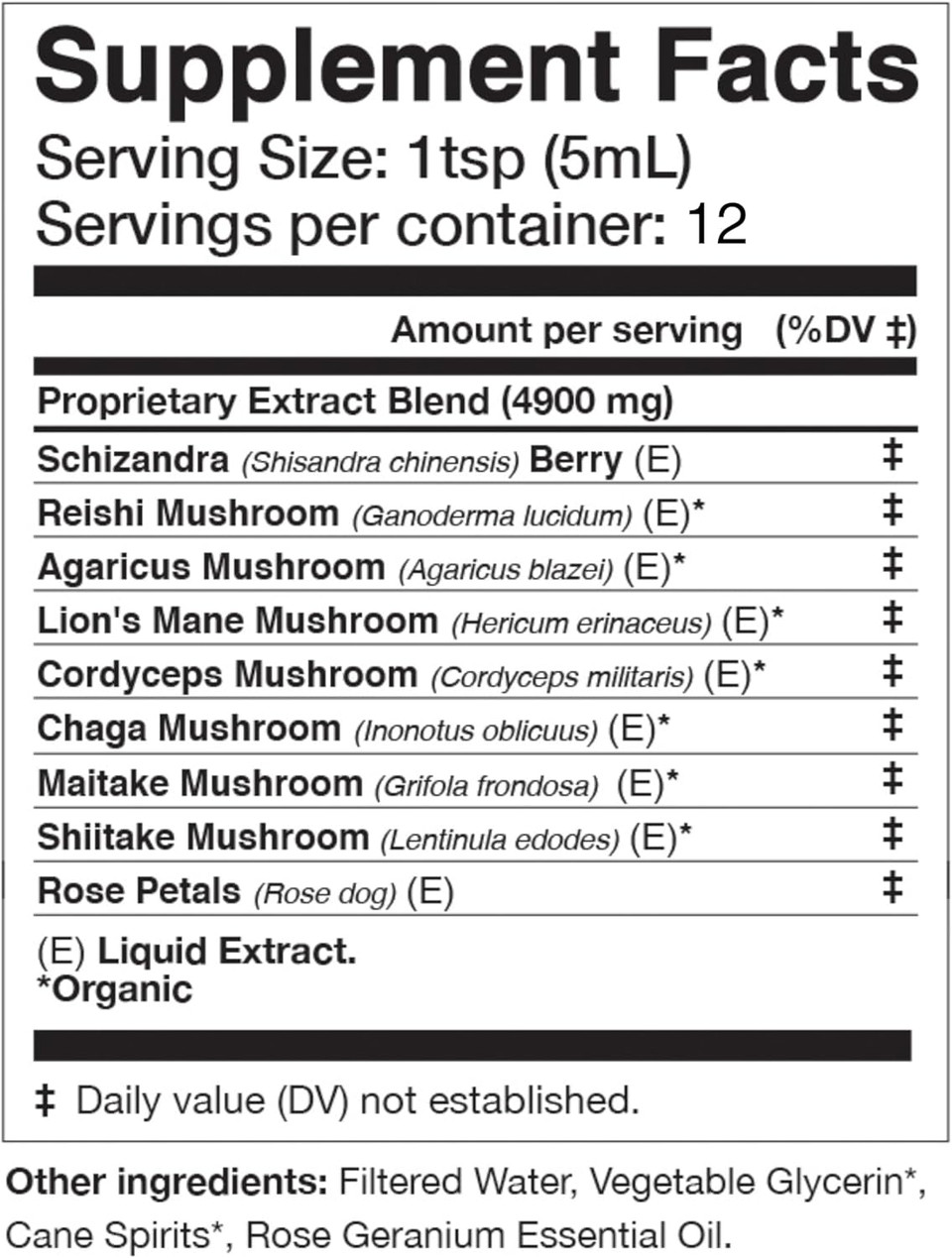 Anima Mundi Apothecary Soma 7 Mushroom Adaptogenic Elixir - Mushroom Liquid Extract Tincture With Reishi, Chaga, Lions Mane & Cordyceps - Vegan Immune Support Tincture (2Oz)