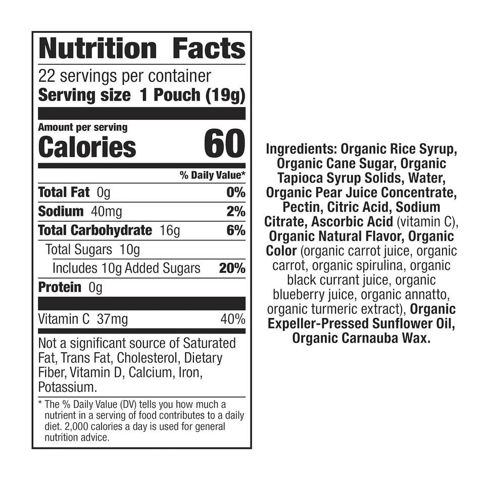 Annie'S Homegrown Organic Bernie'S Farm Fruit Snacks, Gluten Free, 5 Ct, 4 Oz