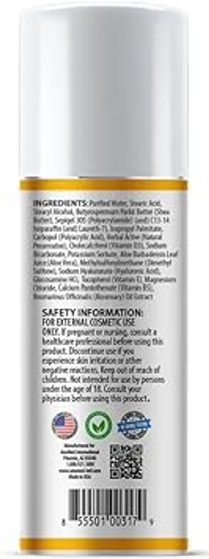 Anumed Vitamin D3 10,000 Iu Oil-Free Cream With Magnesium + Hyaluronic Acid, Vitamin E. Moisturizing Cream For Dry Skin. Non-Greasy, Non-Gmo, 100% Vegan, Gluten-Free (3Oz)